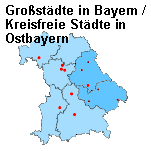Statistik-Seiten der bayerischen Großstädte / der kreisfreien Städte Ostbayerns